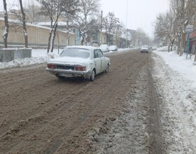 تشدید بارش برف در شهرستان اهر و منطقه ارسباران