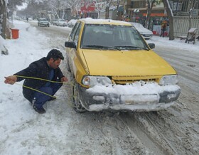 تشدید بارش برف در شهرستان اهر و منطقه ارسباران