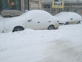 تشدید بارش برف در شهرستان اهر و منطقه ارسباران