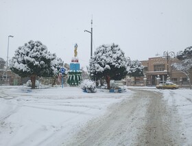 تشدید بارش برف در شهرستان اهر و منطقه ارسباران