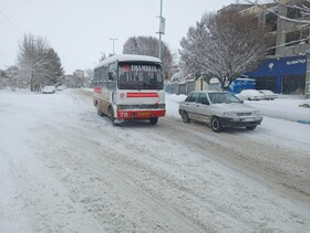 تشدید بارش برف در شهرستان اهر و منطقه ارسباران