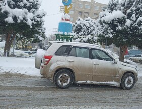 تشدید بارش برف در شهرستان اهر و منطقه ارسباران