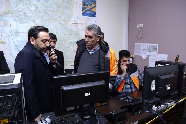 حضور استاندار آذربایجان شرقی در مرکز مدیریت راههای استان