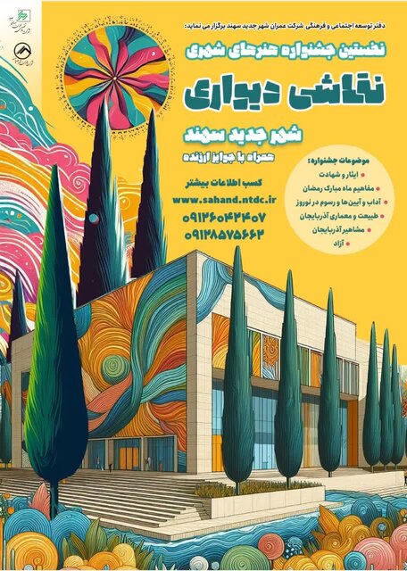 آغاز اجرای دیوارنگاریهای متنوع در آستانهی نوروز در شهر جدید سهند