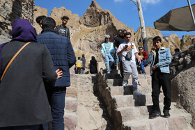 مسافران نوروزی در روستای تاریخی کندوان - آذربایجان شرقی