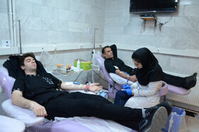اهدای خون در شب ۲۱ ماه رمضان در تبریز‎‎