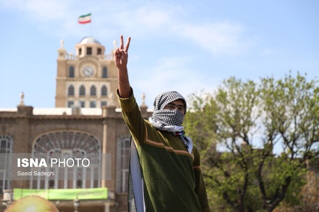 مردم آذربایجانشرقی در کنار مردم فلسطین