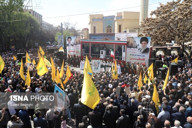 مردم آذربایجانشرقی در کنار مردم فلسطین