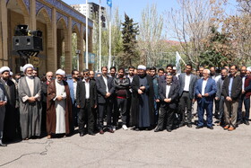تجمع دانشگاهیان دانشگاه تبریز در حمایت از مجاهدت سربازان سپاه اسلام در پاسخ قاطع به رژیم خونخوار صیهونیستی
