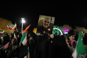 تجمع مردم تبریز در حمایت از عملیات وعده صادق
