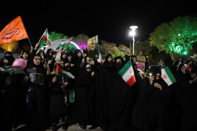 تجمع مردم تبریز در حمایت از عملیات وعده صادق