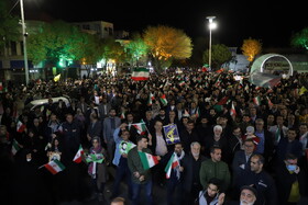 تجمع مردم تبریز در حمایت از عملیات وعده صادق