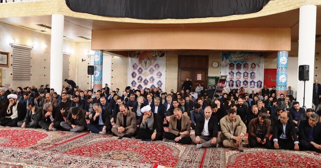 برگزاری مراسم سوگواری شهدای خدمت در دانشگاه صنعتی سهند