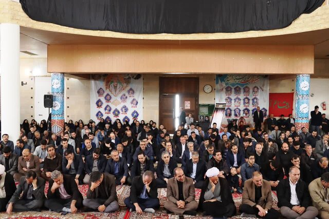 برگزاری مراسم سوگواری شهدای خدمت در دانشگاه صنعتی سهند