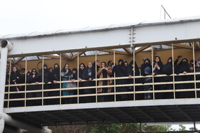 مراسم تشییع پیکر شهدای خدمت در تبریز