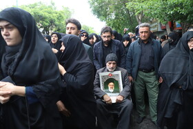 مراسم تشییع پیکر شهدای خدمت در تبریز