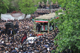 مراسم تشییع پیکر شهدای خدمت در تبریز