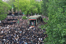 مراسم تشییع پیکر شهدای خدمت در تبریز