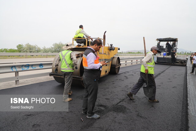 عکس تزئینی است آغاز عملیات بهسازی ۱۵ کیلومتر آزادراه زنجان - قزوین
