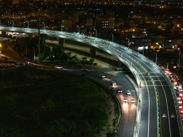عریض‌ترین پل تک پایه سگمنتال کشور به نام شهید رحمتی در تبریز افتتاح شد