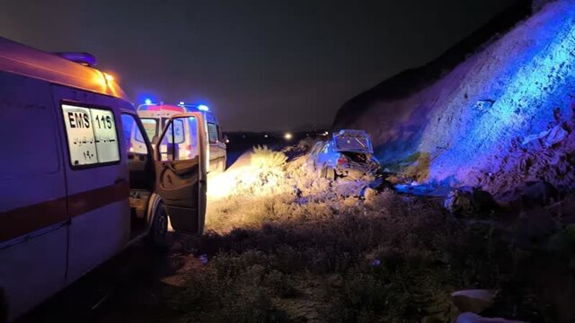 عکس آرشیوی است تصادف در جاده ارومیه به مهاباد ۲۱ مصدوم برجای گذاشت