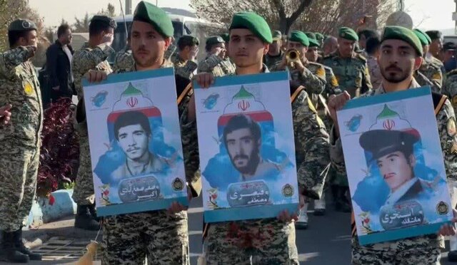 مراسم بزرگداشت سه شهید گمنام شناسایی شده در تبریز برگزار شد مراسم بزرگداشت سه شهید گمنام شناسایی شده در تبریز برگزار شد