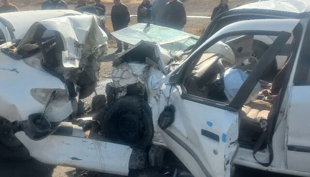 تصویر حادثه ۲ کشته و ۴ مصدوم در سانحه رانندگی در شهرستان میانه