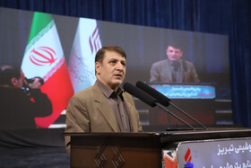 سخنرانی موسی خلیل الهی رئیس کل دادگستری استان آذربایجان شرقی درجشن گلریزان تبریز