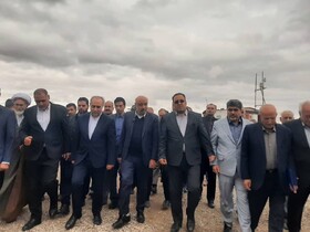 کلنگ‌زنی یک هنرستان دخترانه در شهر مهربان با حضور وزیر کار