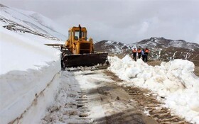برف‌روبی ۸۲ کیلومتر از محورهای مرزی آذربایجان‌غربی