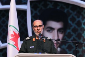 سخنرانی سردار اصغر عباسقلی‌زاده،فرمانده سپاه عاشورای آذربایجان شرقی در نخستین اجلاسیه ۴۳ شهید دانشجومعلم آذربایجان شرقی