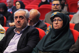 شینا انصاری ، رئیس سازمان حفاظت محیط زیست و بهرام سرمست، استاندار آذربایجان شرقی در دومین همایش مدیران سازمان حفاظت محیط‌زیست کشور - تبریز