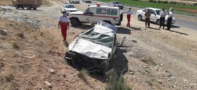 سانحه واژگونی خودروی سمند در جاده اهر_تبریز، ۳ کشته و ۳ مصدوم برجای گذاشت