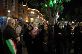حمایت مردم تبریز از عملیات غرورآفرین وعده صادق ۳ همزمان با فرودموشک‌های ایرانی در خاک سرزمین‌های اشغالی