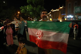 حمایت مردم تبریز از عملیات غرورآفرین وعده صادق ۳ همزمان با فرودموشک‌های ایرانی در خاک سرزمین‌های اشغالی