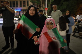 حمایت مردم تبریز از عملیات غرورآفرین وعده صادق ۳ همزمان با فرودموشک‌های ایرانی در خاک سرزمین‌های اشغالی
