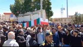 تشییع پیکر شهدای حمله رژیم صهیونیستی در بستان آباد