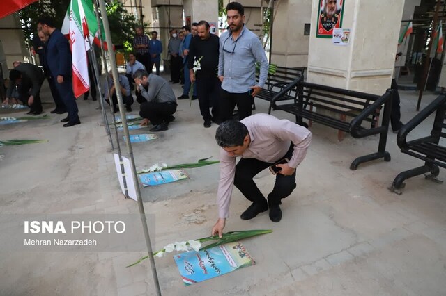 میثاق جهادگران دانشگاهی آذربایجانشرقی با شهدای تجاوز جنایتکارانه رژیم صهیونیستی