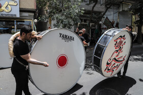 عزاداری تاسوعای حسینی در شهرستان اسکو