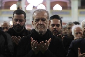 حضور مسعود پزشکیان، رئیس‌جمهور در نماز ظهر عاشورا - تبریز