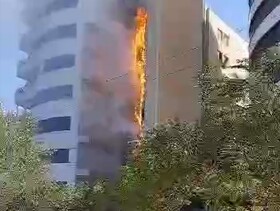 آتش‌سوزی در برج زمرد تبریز مهار شد
