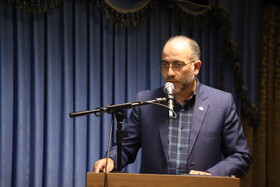 سخنرانی علی اصغر فاتحی فر رییس سازمان جهاد دانشگاهی استان در دیدار جهادگران دانشگاهی‌ آذربایجان‌شرقی  با نماینده ولی فقیه در استان