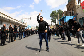 مراسم جاماندگان و عزاداران اربعین حسینی در شهرستان اهر