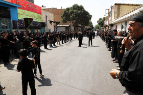 مراسم جاماندگان و عزاداران اربعین حسینی در شهرستان اهر