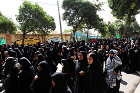 مراسم جاماندگان و عزاداران اربعین حسینی در شهرستان اهر