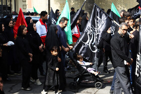 مراسم جاماندگان و عزاداران اربعین حسینی در شهرستان اهر