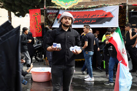 مراسم جاماندگان و عزاداران اربعین حسینی در شهرستان اهر