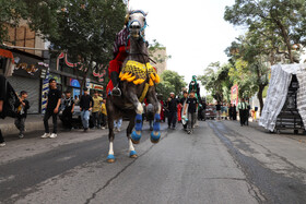 مراسم جاماندگان و عزاداران اربعین حسینی در شهرستان اهر