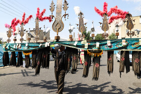 مراسم جاماندگان و عزاداران اربعین حسینی در شهرستان اهر