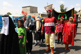 مراسم جاماندگان و عزاداران اربعین حسینی در شهرستان اهر